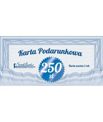 Karta podarunkowa 250 zł