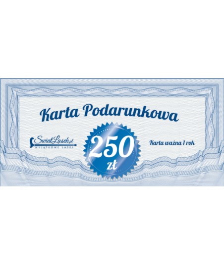 Karta podarunkowa 250 zł