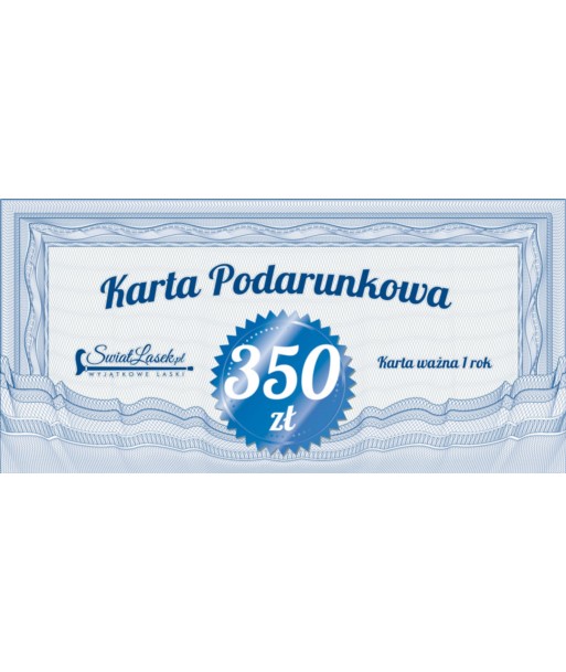 Karta podarunkowa 350 zł Karta podarunkowa 350 zł