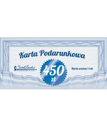 Karta podarunkowa 450 zł