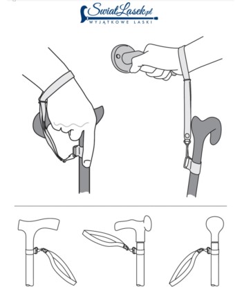 Opaska do laski na nadgarstek - standard